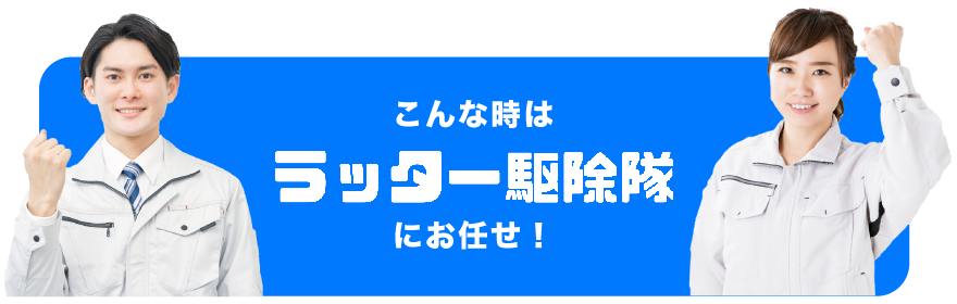 こんな時はラッター駆除隊にお任せ!